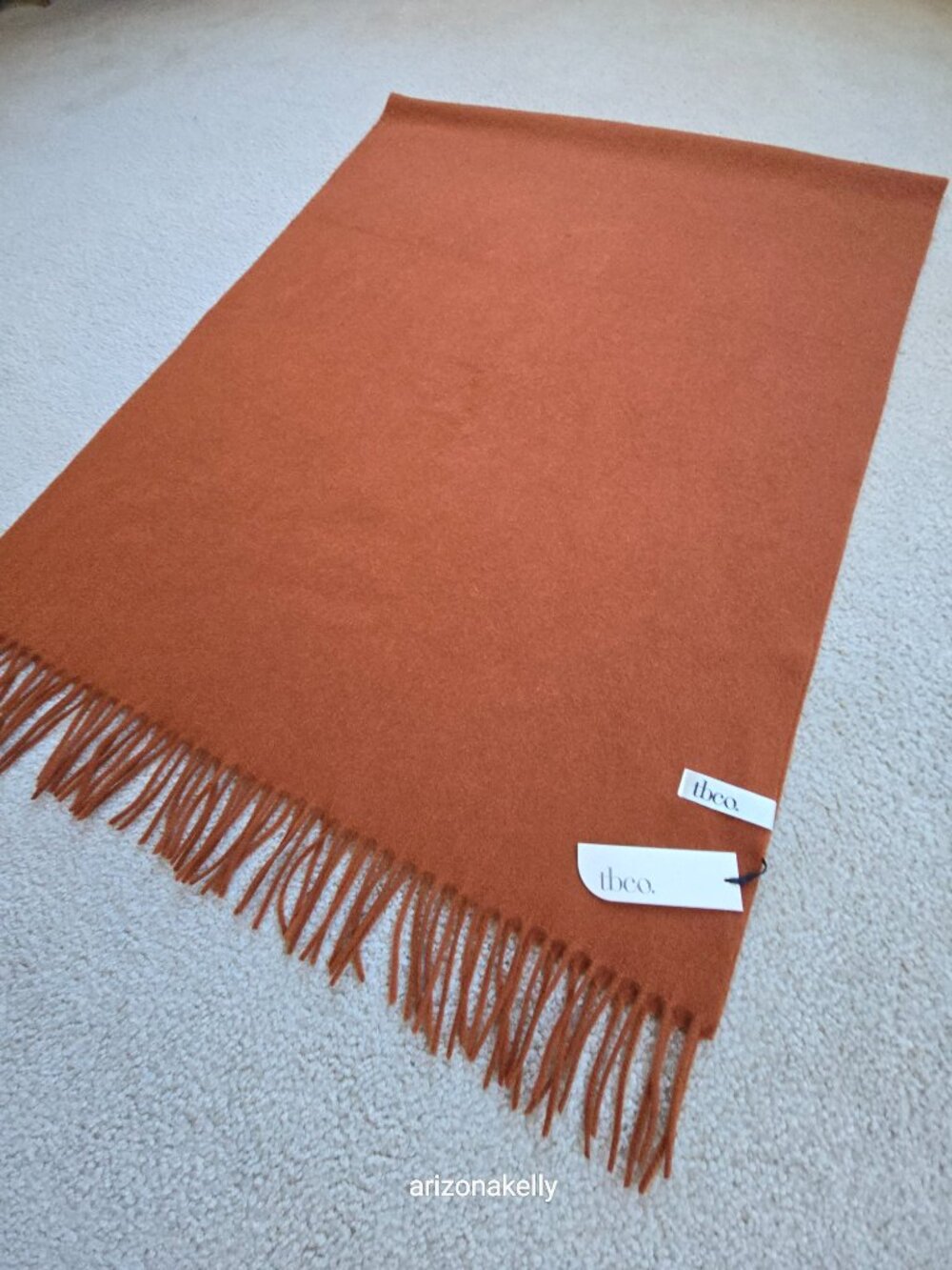 NWT tbco Lambswool Rust Scarf Scotland - Picture 4 of 14